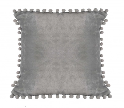 Διακοσμητικό Μαξιλάρι Fleece 43x43εκ. Pomy Grey Makis Tselios