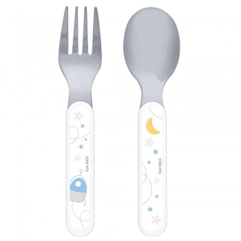 Παιδικό Σετ 2τμχ Κουτάλι-Πηρούνι Space ANGO 005690