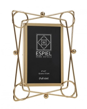 Κορνίζα Μεταλλική Χρυσή ESPIEL 26,6x2,1x22,5εκ. FAM412