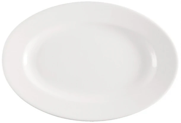 Πιατέλα Πορσελάνης Meran Λευκό ESPIEL 25x16x2εκ. 001.171554K2