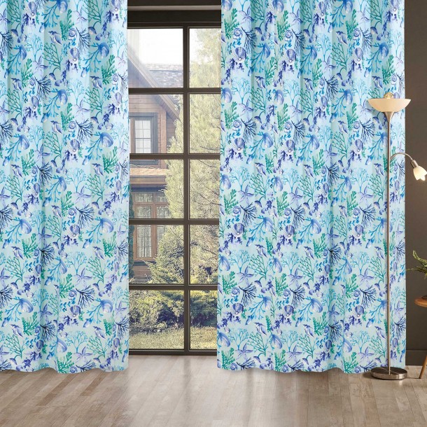 Κουρτίνα Με Τρούκς Polycotton 140x260εκ. Curtain Line 2102 Das Home