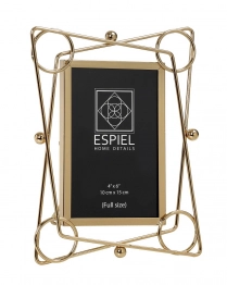 Κορνίζα Μεταλλική Χρυσή ESPIEL 26,6x2,1x22,5εκ. FAM412