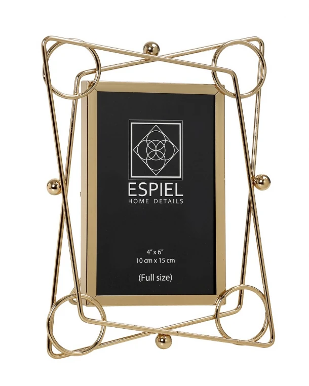 Κορνίζα Μεταλλική Χρυσή ESPIEL 26,6x2,1x22,5εκ. FAM412