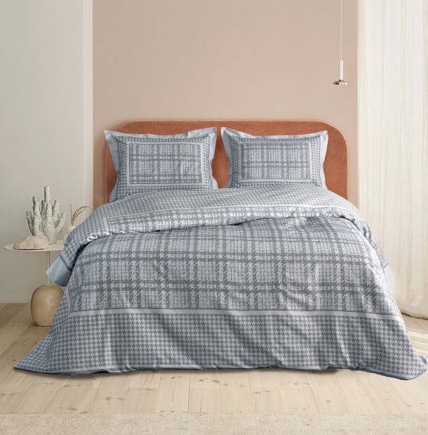 Σετ Παπλωματοθήκη Βαμβακοσατέν King 240x260εκ. Aperito Makis Tselios