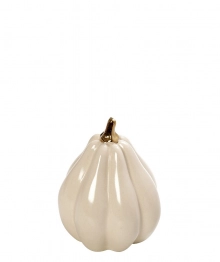 Διακοσμητική Επιτραπέζια Κολοκύθα Κεραμική Μπεζ-Χρυσή ESPIEL 7x7x9,5εκ. ROD241K6
