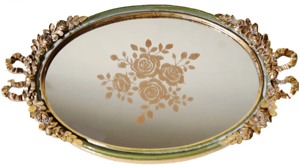 Δίσκος Σερβιρίσματος Με Καθρέπτη Πολυεστερικός Royal Art 36x21εκ. YUA4/230GR