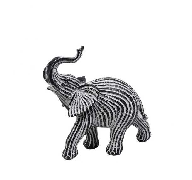 Διακοσμητικός Επιτραπέζιος Ελέφαντας Polyresin Γκρι ESPIEL 20,7x9,5x21,5εκ. FIG108