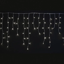 Λαμπάκια Κουρτίνα Σταλακτίτες 150 led Σταθερό Λευκό Φως 300x60εκ. iliadis 73504