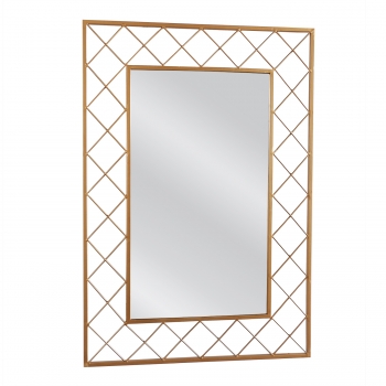 Καθρέπτης Τοίχου Μεταλλικός Χρυσός Aravorn ARTELIBRE 55x1,5x80εκ. 14790023