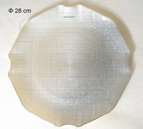 Πιατέλα Σερβιρίσματος Γυάλινη Royal Art 28εκ. AKA7/7401A