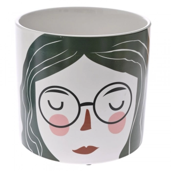 Κασπώ Κεραμικό Γυναικείο Πρόσωπο iliadis 16x16x15εκ. 77105