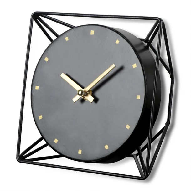 Ρολόι Επιτραπέζιο Μεταλλικό iliadis 16x8x16εκ. 76539