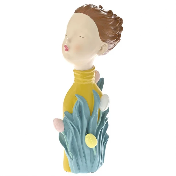 Διακοσμητική Επιτραπέζια Κοπέλα Polyresin iliadis 14x10x33εκ. 77994