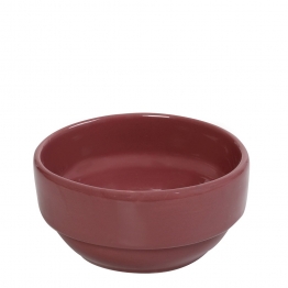 Μπωλ Σερβιρίσματος Stoneware Pomegranate Dusty Pink Essentials ESPIEL 14x6,5εκ.