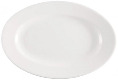 Πιατέλα Πορσελάνης Meran Λευκό ESPIEL 28x21x2εκ. 001.172056K2