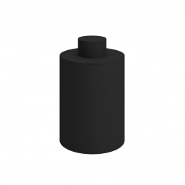 Ποτηροθήκη Με Καπάκι Ανοξείδωτη Matt Black 8x15εκ. Pam & Co 94-403