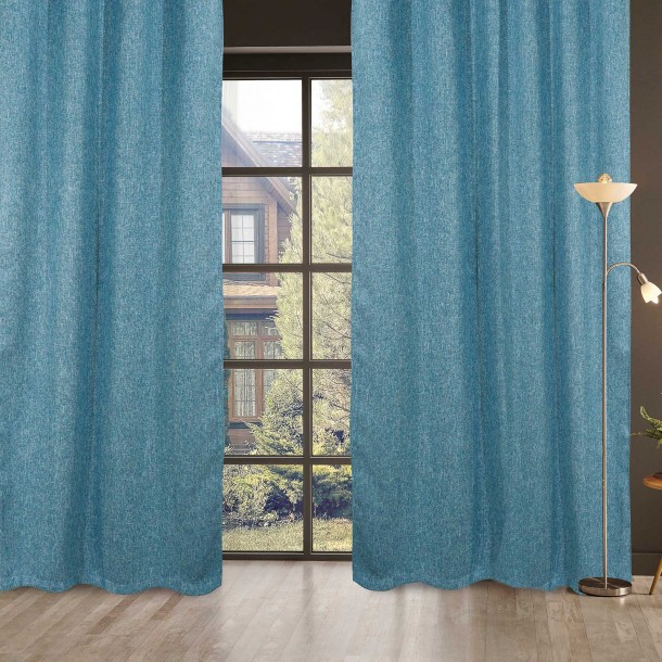 Κουρτίνα Με Κρίκους Polyester 140x280εκ. Curtain Line 2132 Das Home