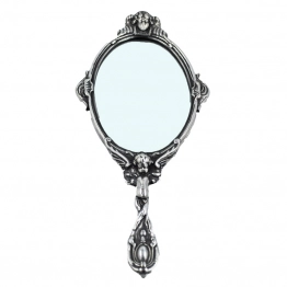Καθρέπτης Χειρός Λουδοβίκος XV Μπρούτζινος Ασημένιος 13x29εκ. Royal Art STL057E