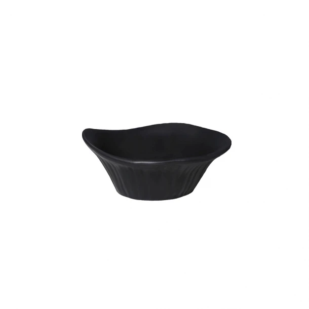 Μπωλ Σερβιρίσματος Πορσελάνης Volcano Black ESPIEL 13x5,5εκ. QAB109K6