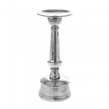 Κηροπήγιο Μεταλλικό Ασημί iliadis 12x30εκ. 78546