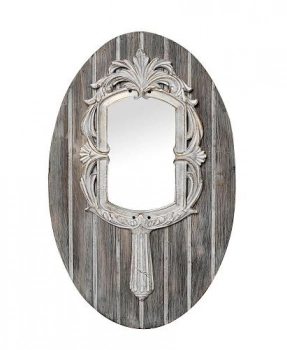 Καθρέπτης Τοίχου Ξύλινος ESPIEL 32x3,5x50,5εκ. VET106