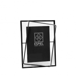 Κορνίζα Μεταλλική Μαύρη ESPIEL 10x15εκ. FAM543
