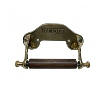 Χαρτοθήκη Μπάνιου Μπρούτζινη Χρυσή 18εκ. Royal Art Collection STL351GL