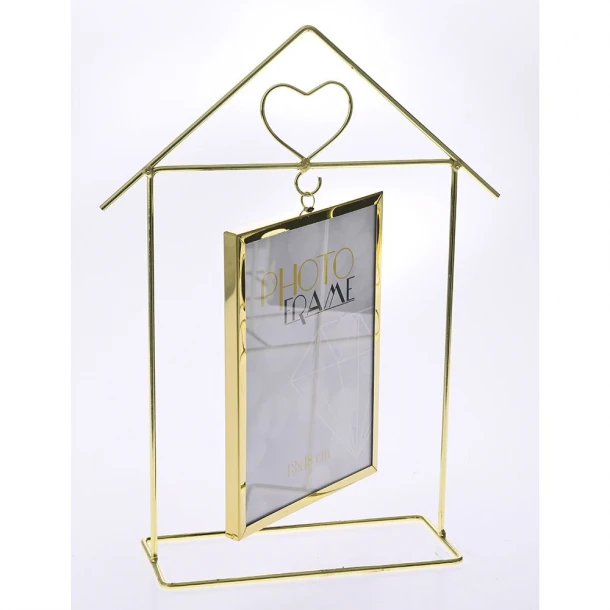 Κορνίζα Μεταλλική Με Γυαλί Χρυσή iliadis 23x31εκ. 77280