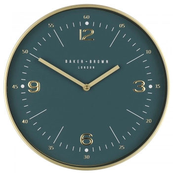 Ρολόι Τοίχου Baker Brown Πετρόλ iliadis 30εκ.76466