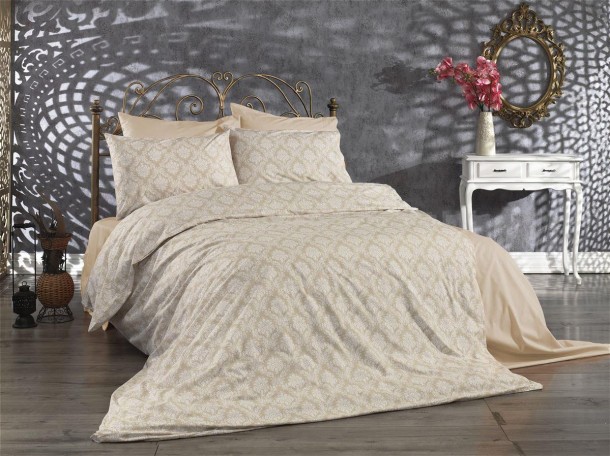 Πάπλωμα Polycotton Υπέρδιπλο 220x240εκ. Οφηλία 275 Beige DimCol
