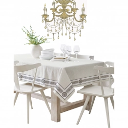 Τραπεζομάντηλο Βαμβακερό 160x220εκ. Key Silver Makis Tselios