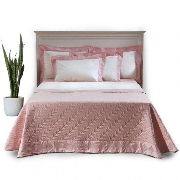 Σετ Σεντόνια Βαμβακοσατέν King 240x270εκ. Imperia Pink 19V69