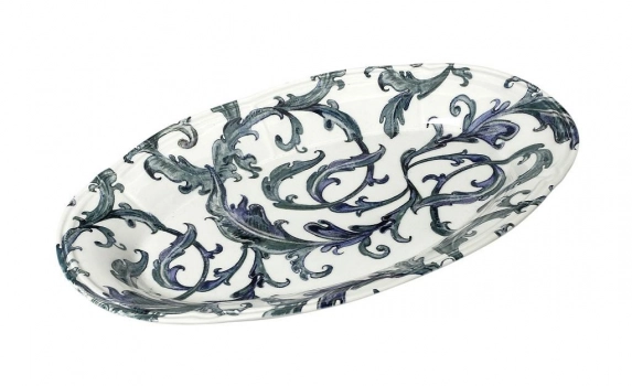 Πιατέλα Σερβιρίσματος Stoneware Countryside ESPIEL 34x22εκ. RPK206K2