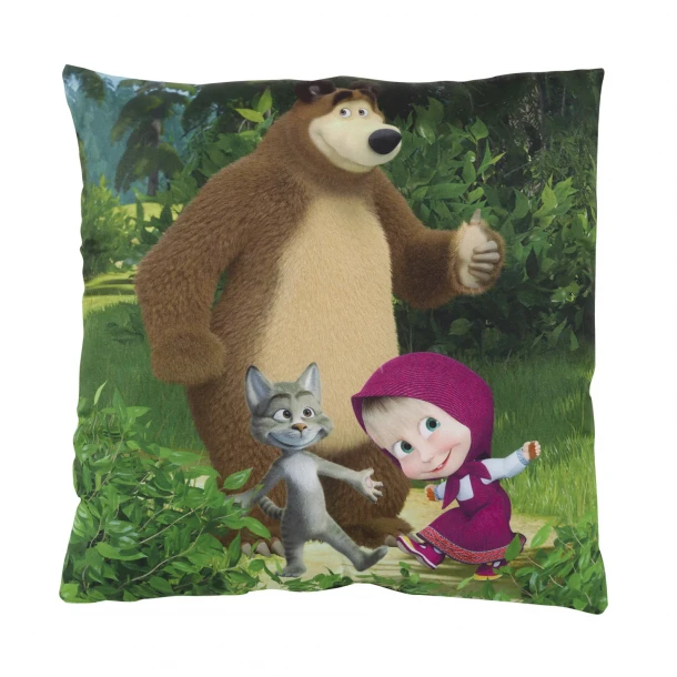 Μαξιλάρι Διακοσμητικό Microfiber 40x40εκ. Masha and the Bear 5510 Animaccord