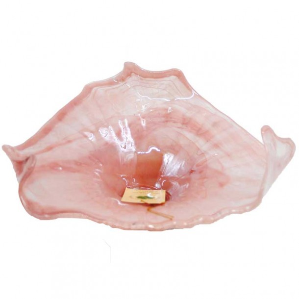 Διακοσμητικό Μπωλ Murano Ροζ Royal Art 42x11εκ. ANT2/312P