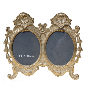 Κορνίζα 2 Θέσεων Μπρούτζινη Royal Art 8x10εκ. STL03GL