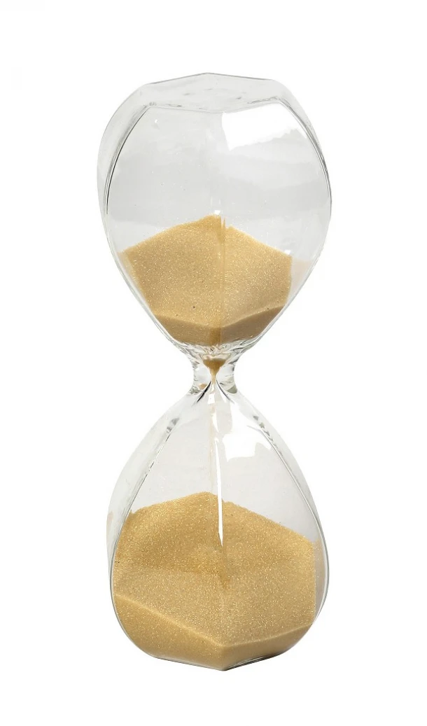 Διακοσμητική Κλεψύδρα Γυάλινη Διάφανη-Χρυσή ESPIEL 8,5x20,5εκ. PYD226