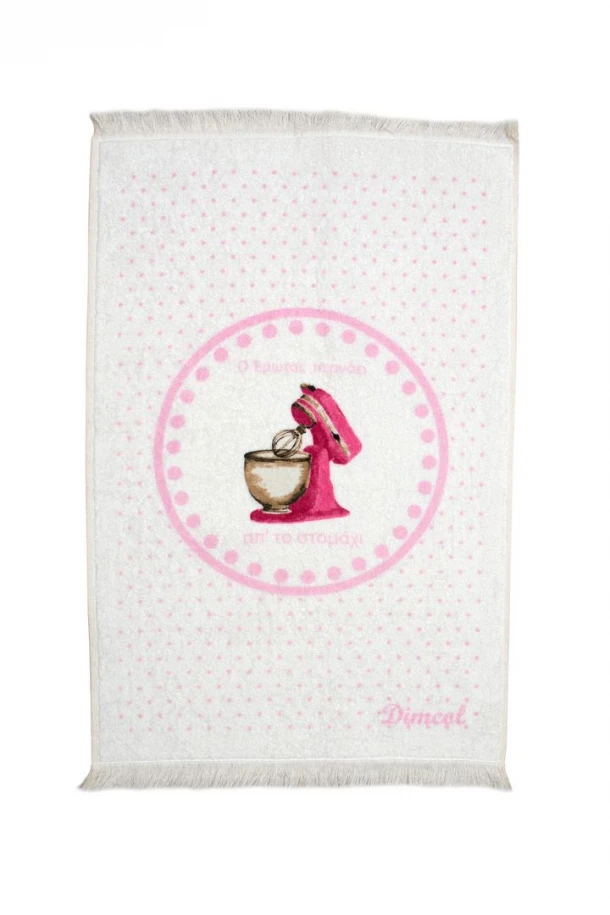 Πετσέτα Κουζίνας Βαμβακερή 40x60εκ. Mixer 01 White DimCol