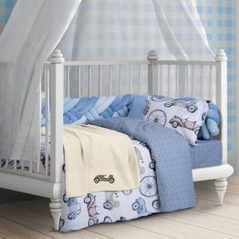 Κουβέρτα Πλεκτή Βαμβακερή Κούνιας 110x150εκ. Essential Baby 8822 Greenwich Polo Club