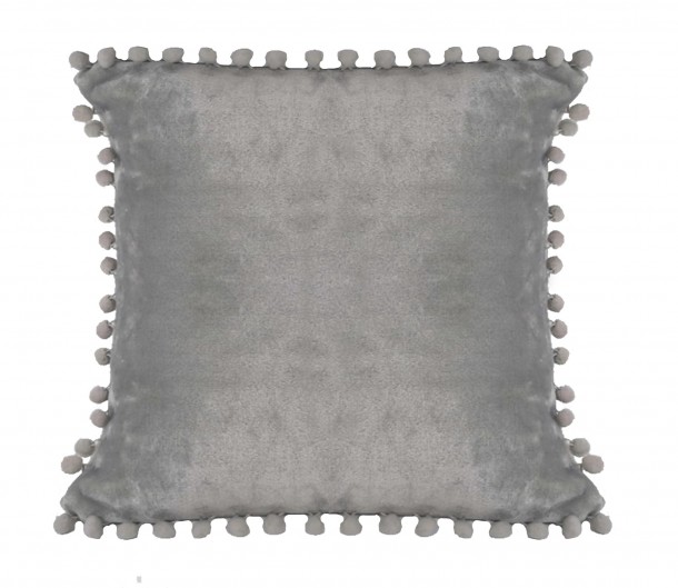 Διακοσμητικό Μαξιλάρι Fleece 43x43εκ. Pomy Grey Makis Tselios