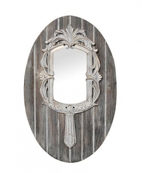 Καθρέπτης Τοίχου Ξύλινος ESPIEL 32x3,5x50,5εκ. VET106