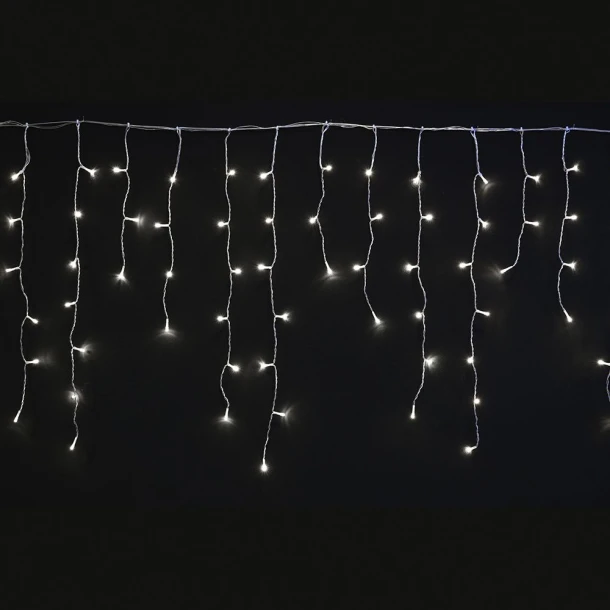 Λαμπάκια Κουρτίνα Σταλακτίτες 150 led Σταθερό Λευκό Φως 300x60εκ. iliadis 73504