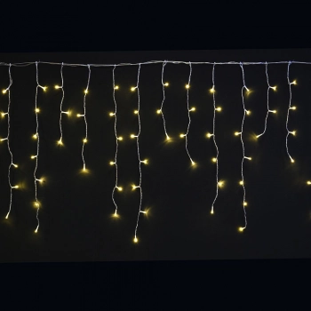 Λαμπάκια Κουρτίνα Σταλακτίτες 300 led Με Πρόγραμμα Ζεστό Λευκό Φως 600x70εκ. iliadis 78638