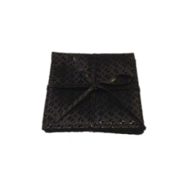 Σουβέρ Σετ 6τμχ Polyester ESPIEL 10x10εκ. HEN103