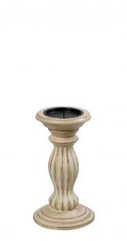 Κηροπήγιο Ξύλινο Mango Κρεμ ESPIEL 10x23εκ. PIG215