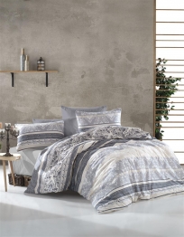 Πάπλωμα Polycotton Υπέρδιπλο 220x240εκ. Ανδρομάχη 317 Grey Dimcol