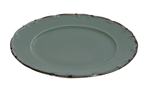 Πιάτο Φαγητού Ρηχό Πορσελάνης Πράσινο-Καφέ Liana ESPIEL 27εκ. TLU101K6