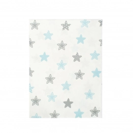 Σεντόνι Λίκνου Μεμονωμένο 80x110εκ. Star 104 Sky Blue Dimcol.