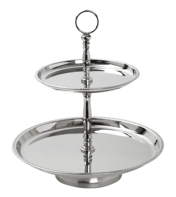 Ορντερβιέρα 2 Όροφη Ανοξείδωτη-Γυάλινη ESPIEL 38-26x43εκ. GET214