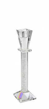 Κηροπήγιο Κρυσταλλίνης Διάφανο Με Στρας ESPIEL 17εκ. XAS110